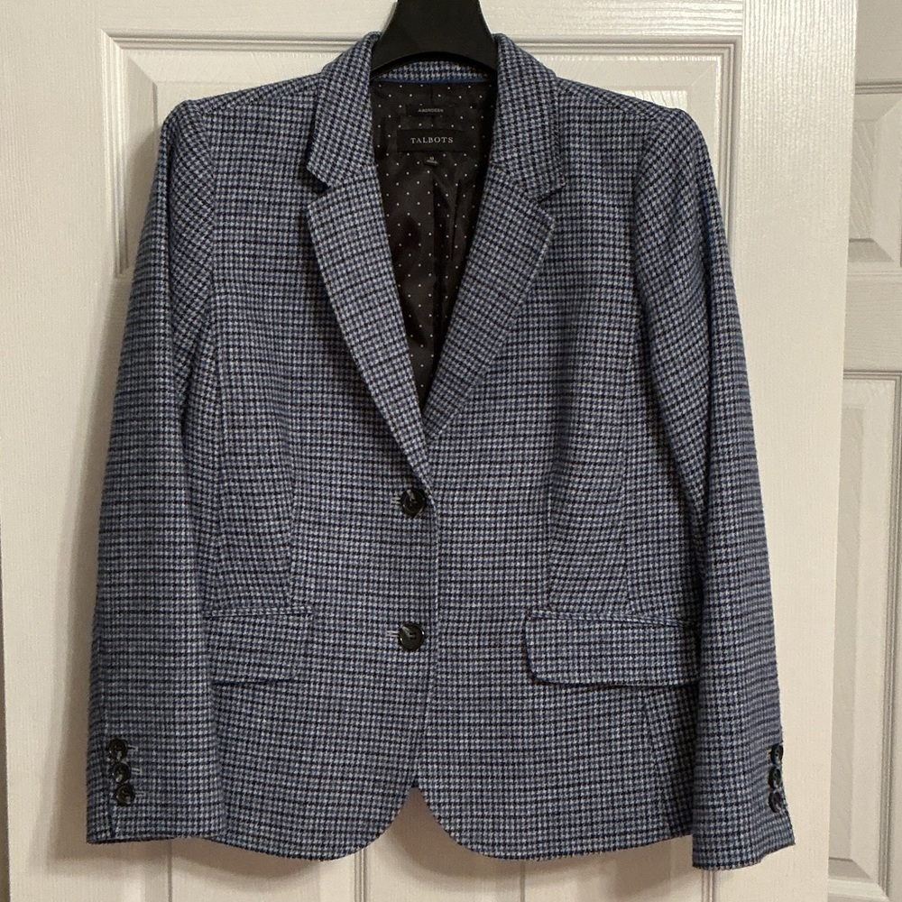 Talbots Blue Checkered Blazer 
Aberdeen